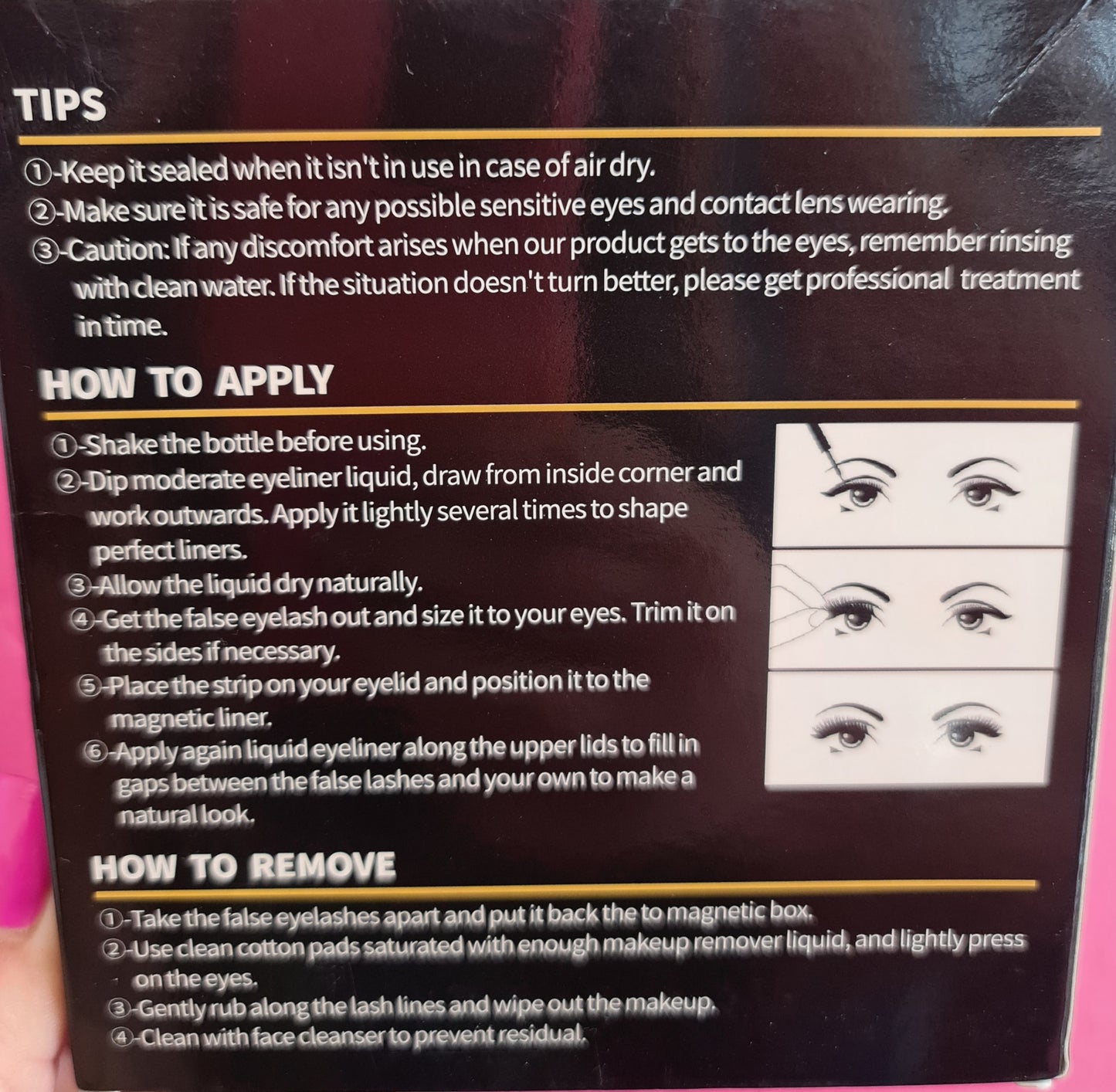 Meganetic Eyelashes & Eyeliner kit 3D-142